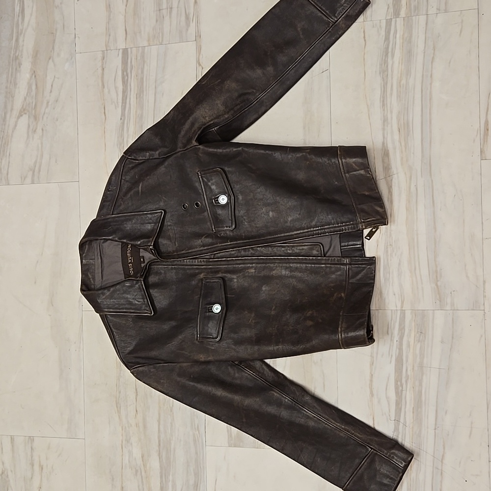 Louis vuitton leather jacket